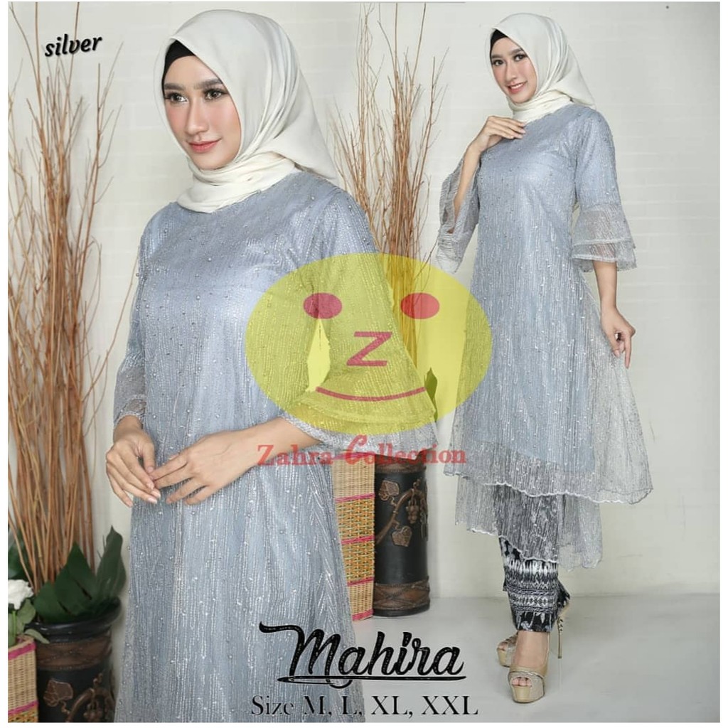 SET TUNIK MUTIARA GLITER MAHIRA