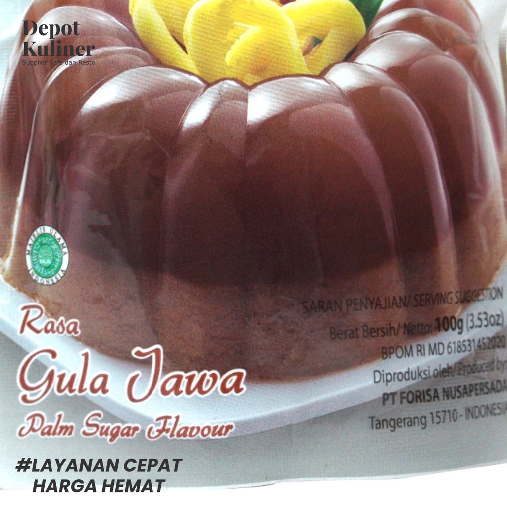 Nutrijell Pudding Lapis Rasa Gula Jawa 100gr Palm Sugar Flavour