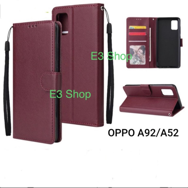 Flip C   ase OPPO A92 2020/A52 2020 wallet leather standing