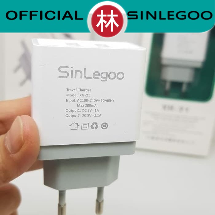 Sinlegoo XH-21 Travel Charger Dual USB Quick Charge 2.1A