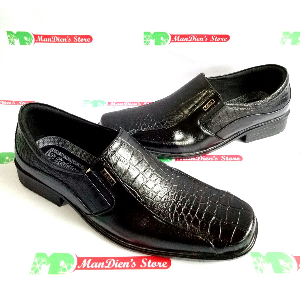 MANDIENS - PRED 08 Hitam/ Coklat Sepatu Formal Pria Pantofel