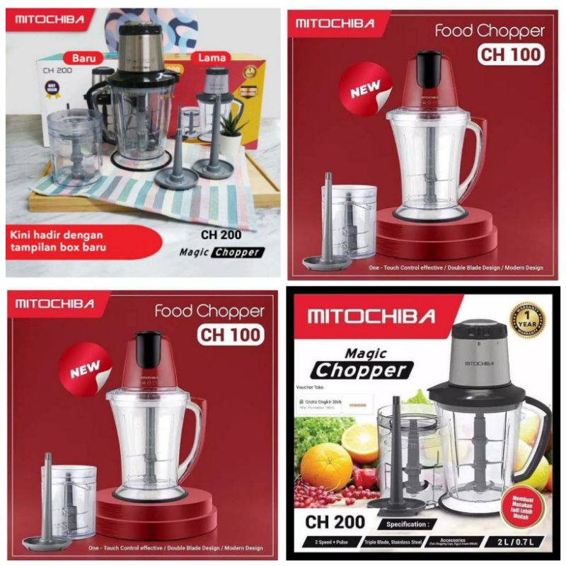 Mitociba Chopper CH 200 / CH100 1.5 Liter dan 700 ml