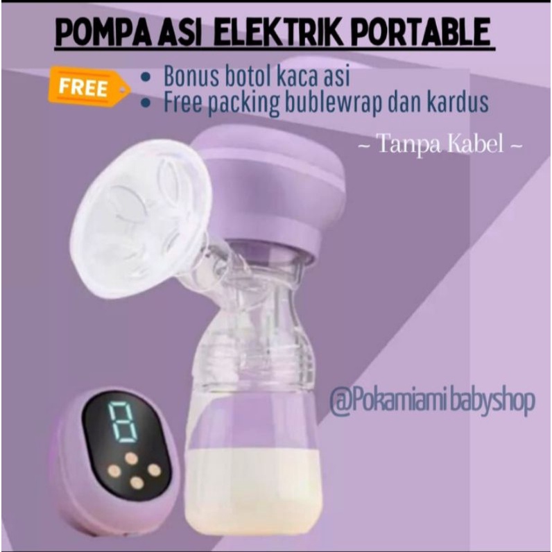 (ORIGINAL &amp; BERGARANSI ) Terbaru Pompa ASI Elektrik Portable / Pompa Asi Elektrik tanpa Selang dan Tanpa Kabel