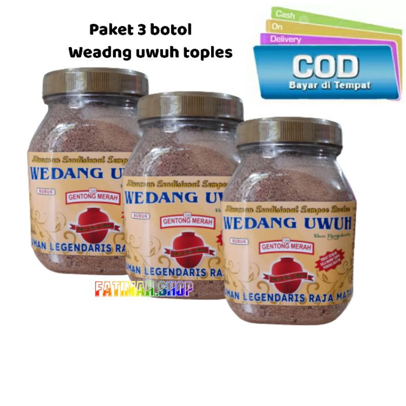 

Wedang Uwuh 3 Botol @botol 330gr Minuman khas jogja