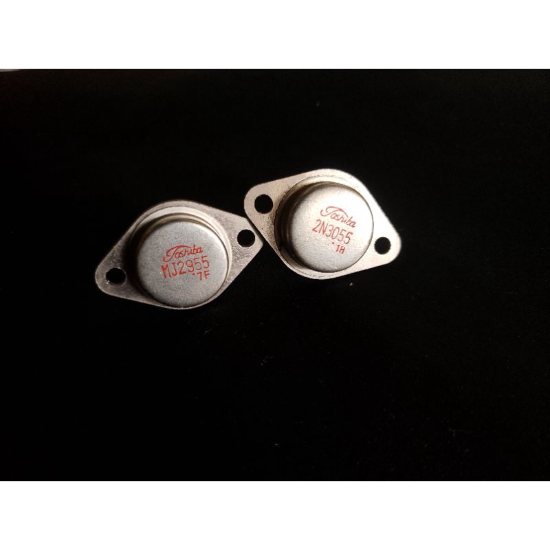TRANSISTOR JENGKOL TOSHIBA 1 SET MJ2955 & 2N3055