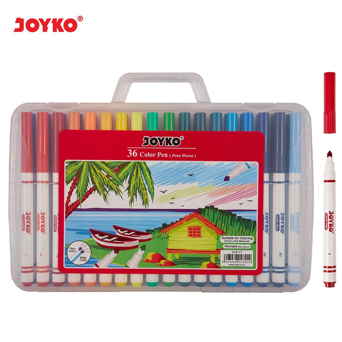 

MURAH Color Pen Pulpen Pena Warna Joyko CLP-17 36 Warna Colors