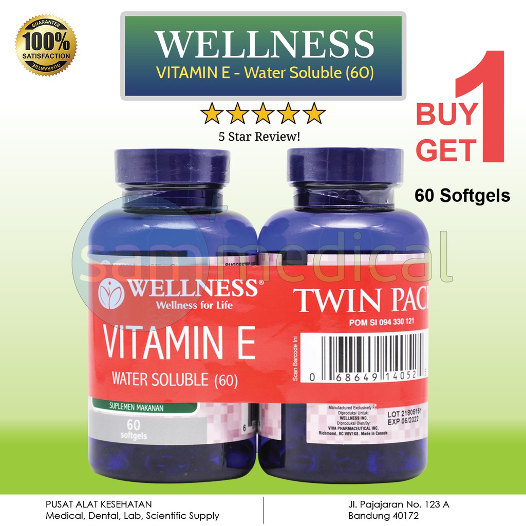 Wellness Vitamin E 400 Iu Water Soluble At 60