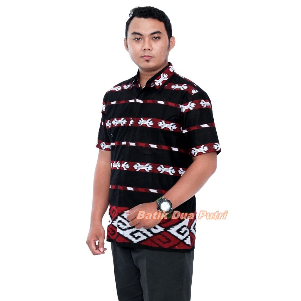 Couple Batik Blouse Atasan Kemeja Pria Modern Size S-M-L-XL-XXL-3L-4L-5L By Batik Dua Putri