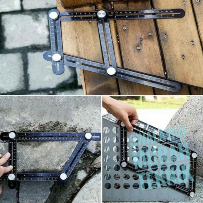 penggaris siku keramik 6sisi.