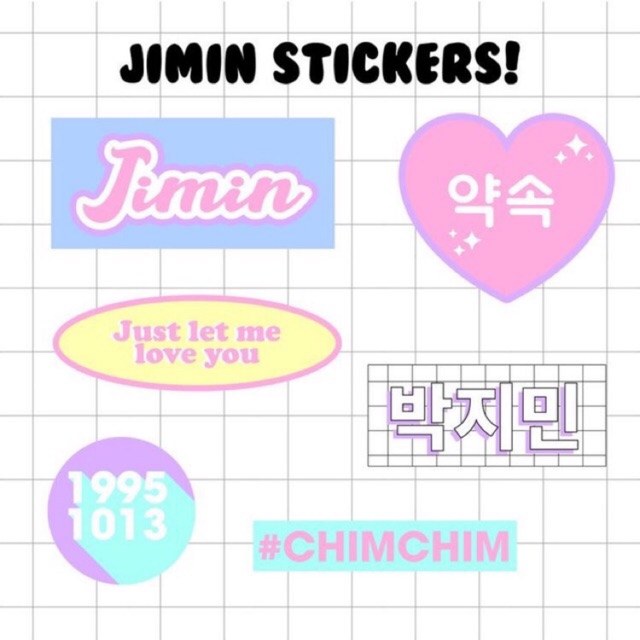 K POP AESTHETIC STICKER  BTS  member Shopee  Indonesia