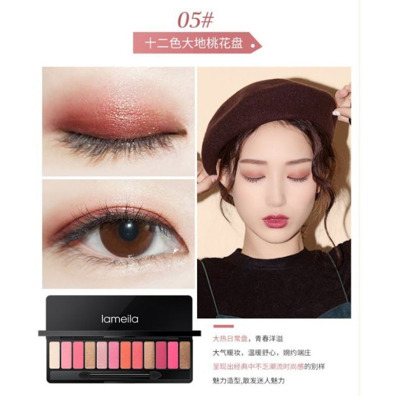eyeshadow palette la meila look korea