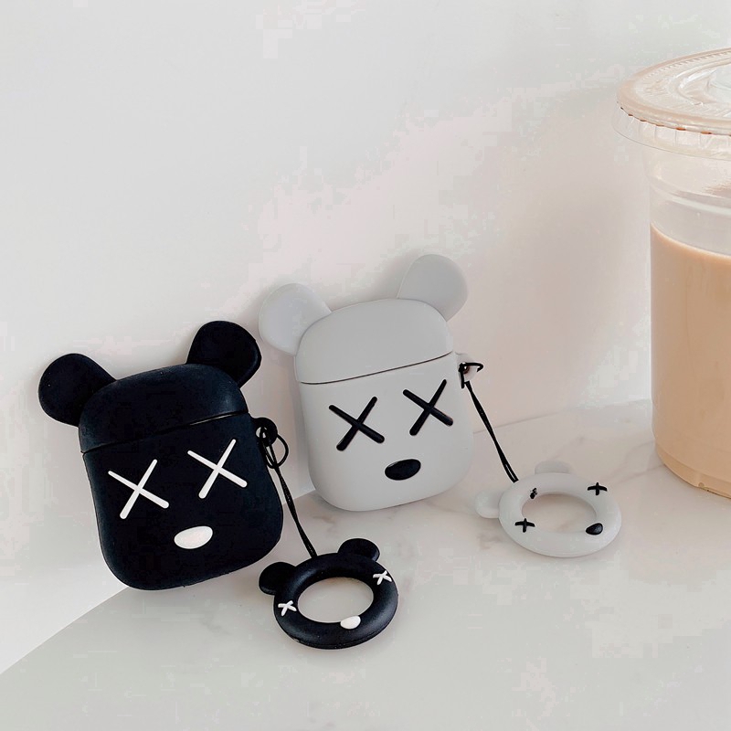 Violent Bear X Casing headset bluetooth Kartun Lucu Untuk I12Airpods2