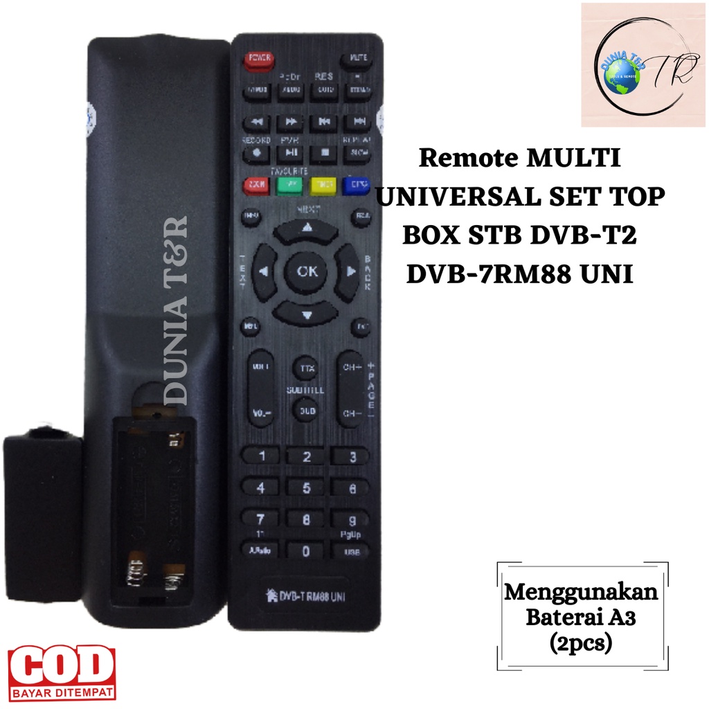 Remot Remote Set Top Box DVB T2Remote Control Receiver Matrix Infico Supper HD Multi STB series