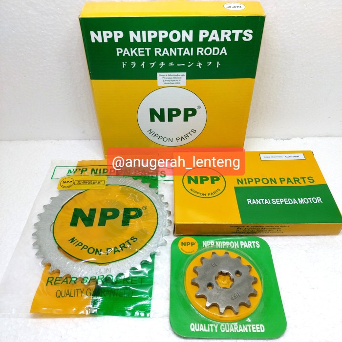 Gir Set Gear Set Rantai NPP Karisma Supra X 125