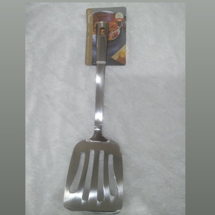 BIMA SPATULA BP0112508NP LUBANG SODET SUTIL MASAK FULL STAINLESS