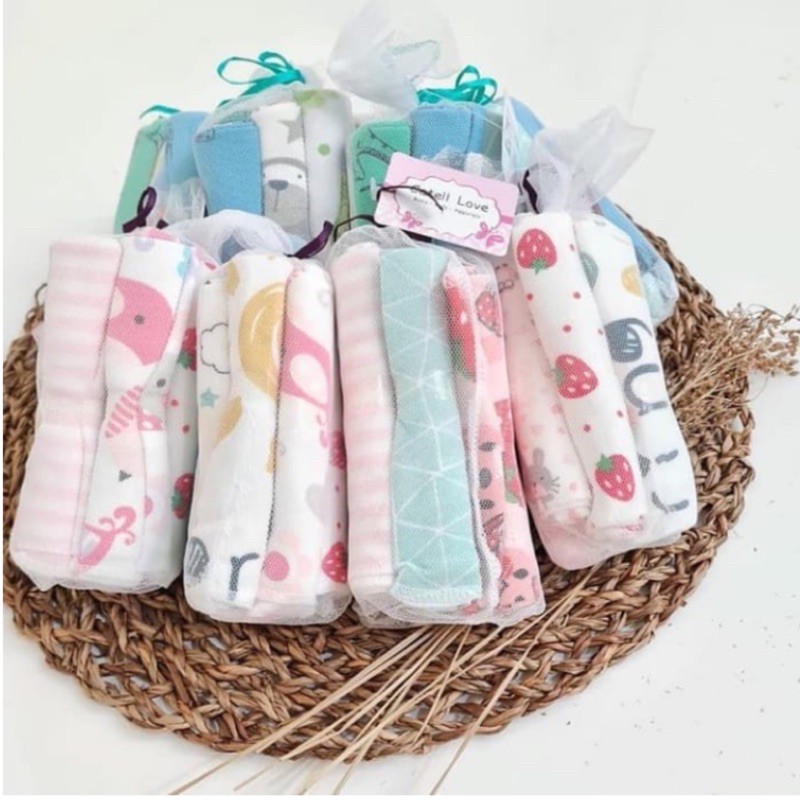 Washcloth Bayi isi 8 / Sapu tangan bayi katun 8in1