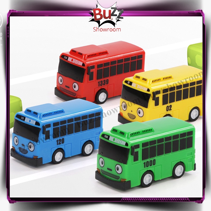 Tayo The Little Bus Mini Mainan Anak Mobil Bus Pullback