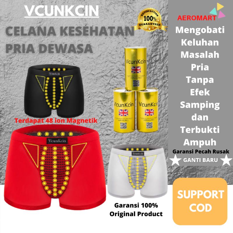 Celana Dalam Magnet Kesehatan Untuk Pria Laki Laki Dewasa Magnetik Vcun Kcin Hernia Original Boxer