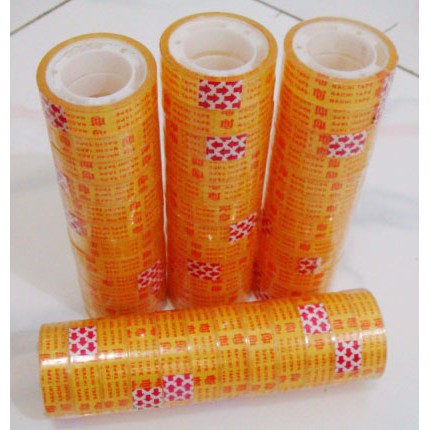 Isolasi Kado Bening Selotip GOLDTAPE 1/2 inch x 7 yard