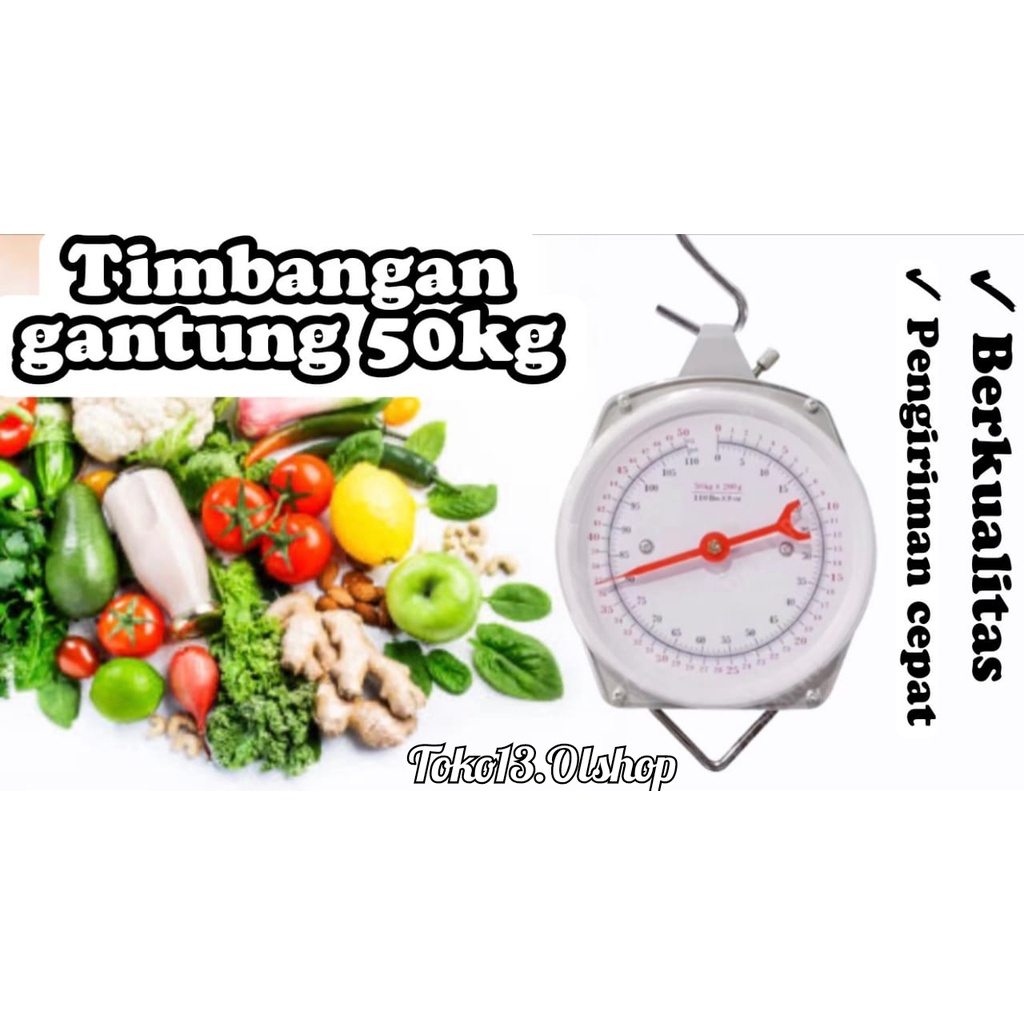 Timbangan GANTUNG manual 50kg timbangan mini timbangan kecil ⭐toko13⭐