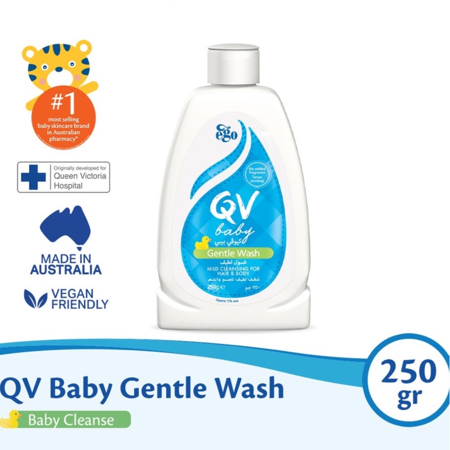 QV Baby Gentle Wash Mild Cleansing For Hair&amp;Body 250g