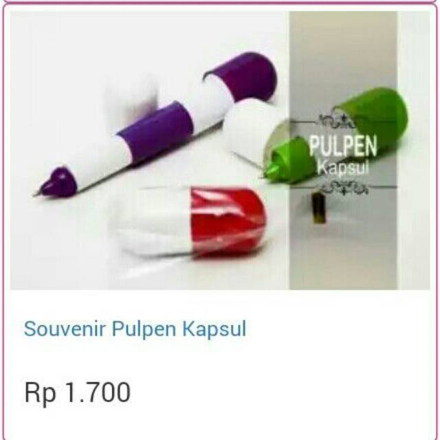 

Souvenir pernikahan Pulpen Kapsul