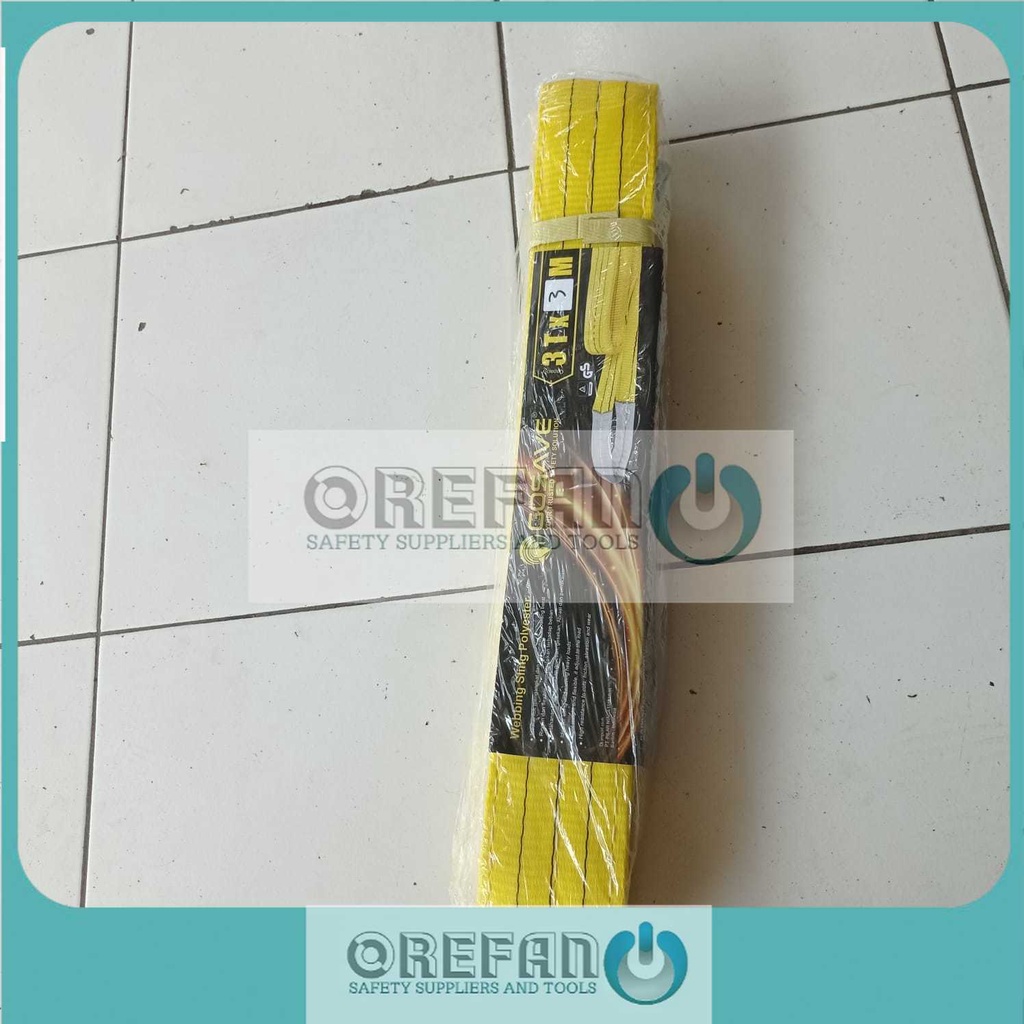 WEBBING SLING BELT 3TON X 3METER LIFTING SLINGS WEBING 3T X 3M GOSAVE-3
