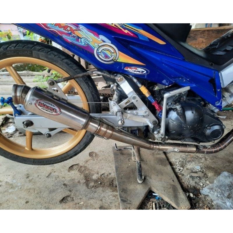 Underbone Universal underbon footstep racing drag roderace herex sleep engine underbon set perseneling operan gigi universal Honda Yamaha Suzuki CBR CB Megapro dll