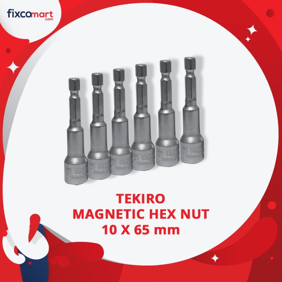 Tekiro Magnetic Hex Nut 8 X 65 mm / Kunci Roofing