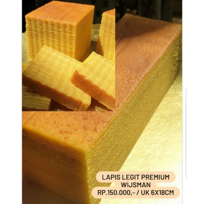 

Lapis Legit Premium mix Wijsman butter / Lapis legit 1/3 / 7x20 cm