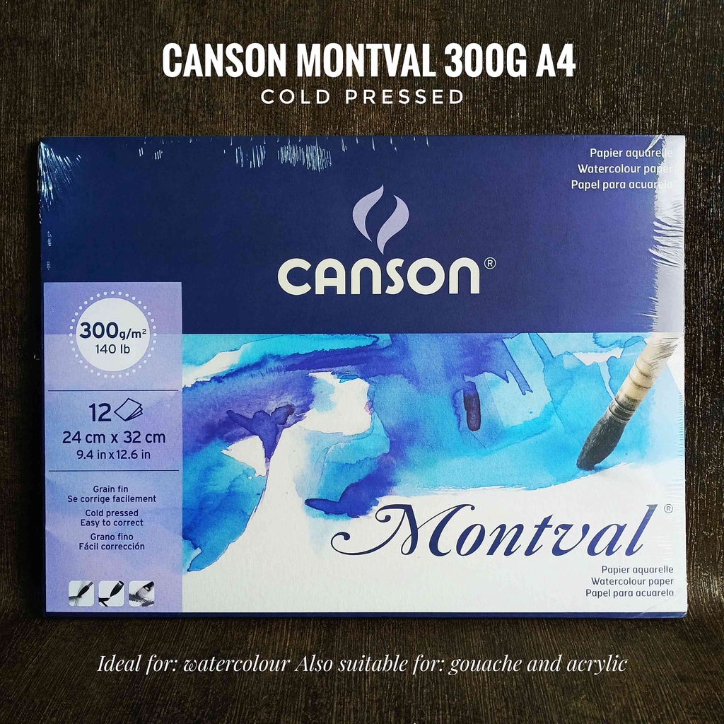 

Canson Montval Watercolor Paper Pad A4 300gsm