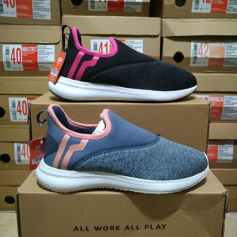 (MURAH) SEPATU SLIP ON WANITA PIERO NEIRA - VINTAGE BLUE/BLACK ORIGINAL