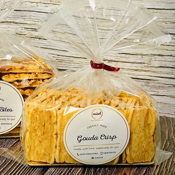 

T20Re Gouda Crisp Kue Kering Misol Netto 100 Gr Kemasan Plastik Ht51Gr