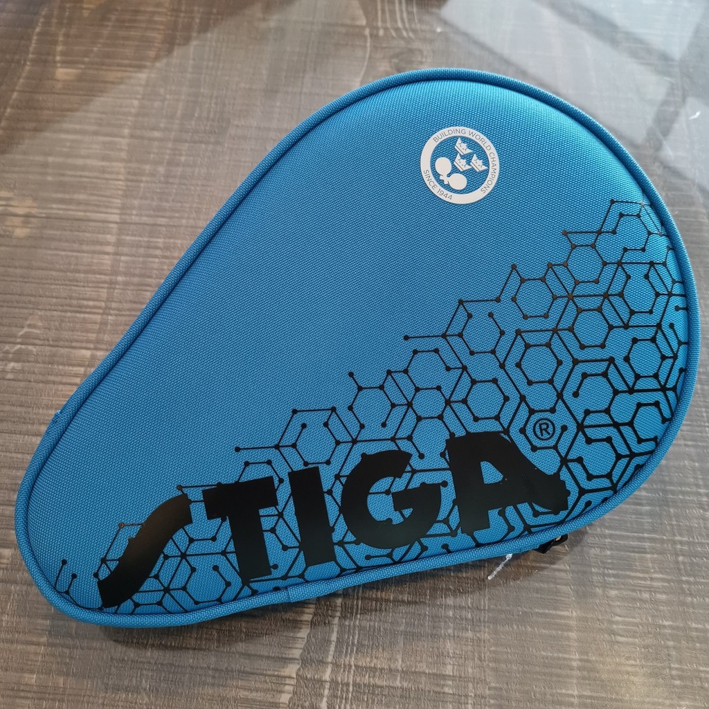 Stiga Reverse Bat Cover - Blue Light - Pingpong Bat Cover/Tas Pingpong/Tas Tenis Meja Bat Bet