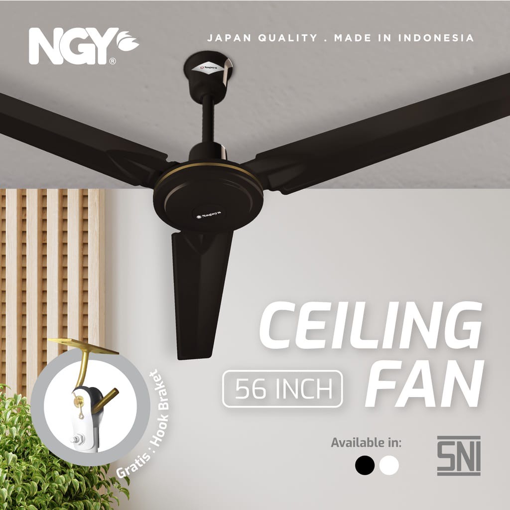 Kipas Angin Plafon NAGOYA (Ceiling Fan) 56&quot; - Baling Besi - NG56CF