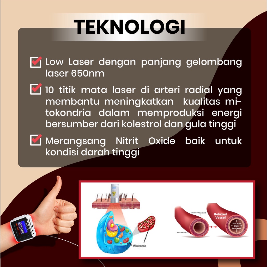 Dr. Laser Perfect 10 - Jam Tangan Kesehatan Terapi Sinusitis, Migran dan Insomnia-1