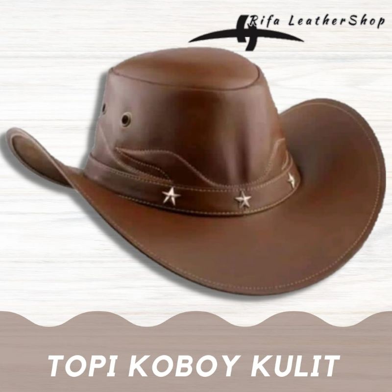 Topi Pria Kulit Asli Koboy/ Topi Pria Dan Wanita Kulit Asli Coboy/Topi Koboy/Topi Koboy/Topi Koboi/T