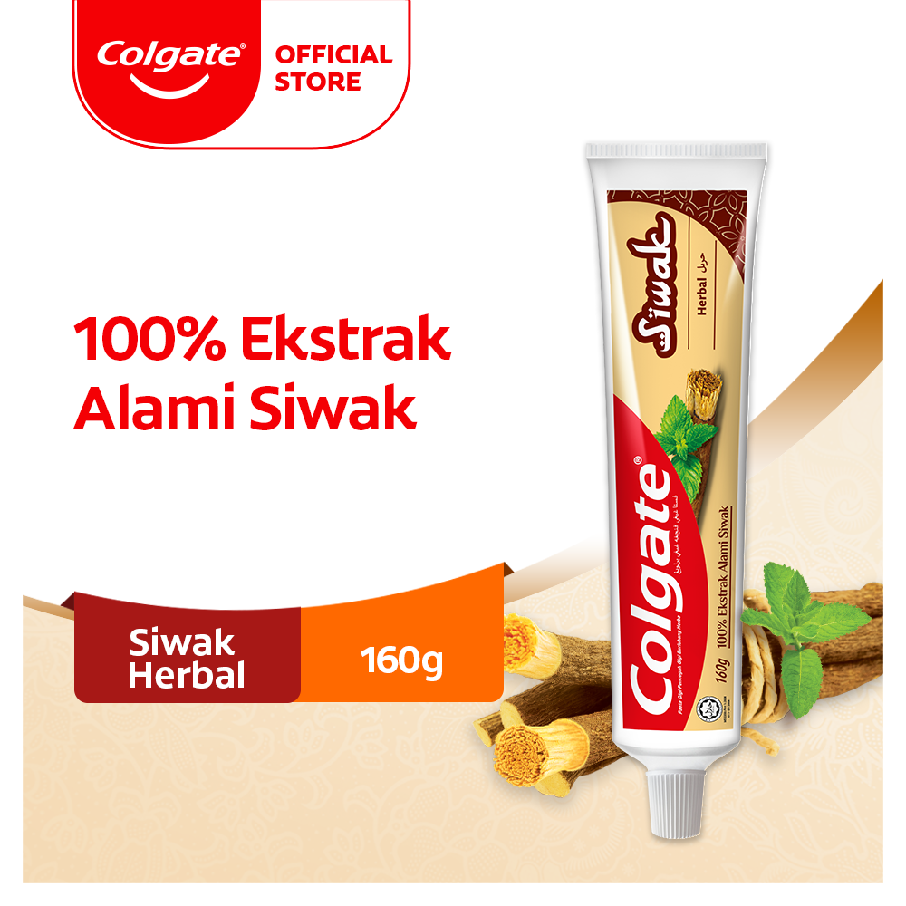 Colgate Siwak Herbal Toothpaste 160g - Pasta Gigi