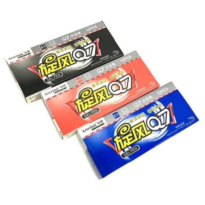 

Gel Pen Pena jel Pulpen Gel Artrink Q7 0.5 MM - Hitam LBAG