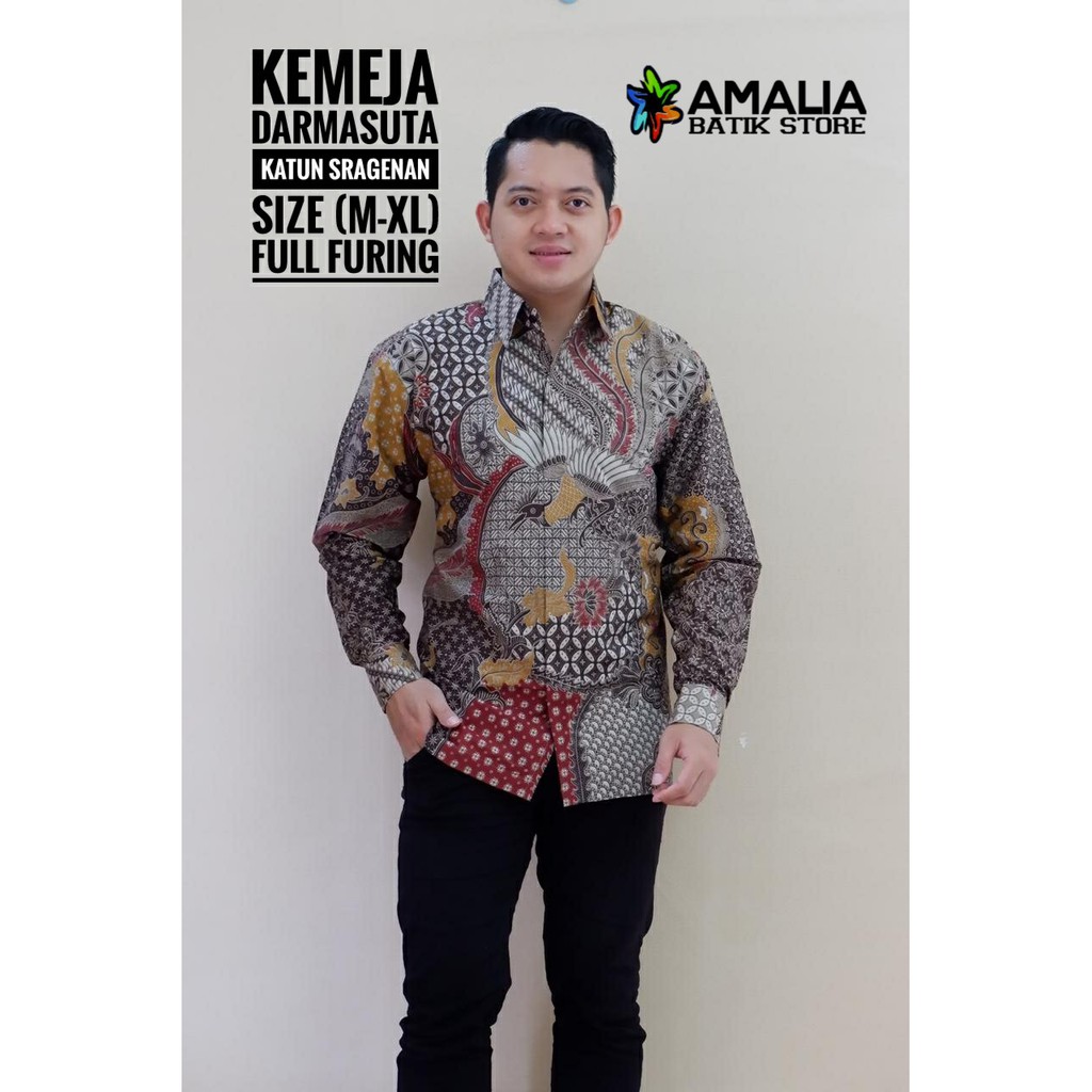 DARMASUTA BATIKSOLOAMANAH KEMEJA BATIK SOLO PRIA LENGAN PANJANG PENDEK LAPIS FURING ATASAN PREMIUM MODERN KATUN HALUS SATRIO GAGAH RAFANDA DEWANTA PINUS MAHKOTA SEDJIWO MANGKUBUMI PENDEK PEKSI OREN PEKSI TARUNG NIRWANA MOCCA CREAM WIGUNA SM RAJASAKTI KLA