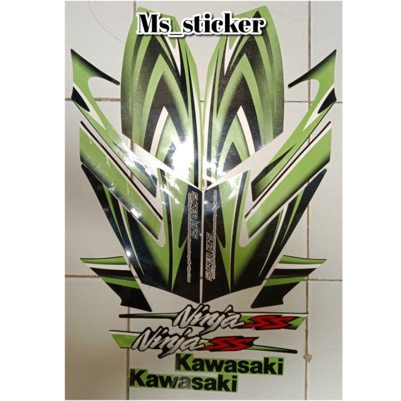 sticker striping Kawasaki ninja ss hijau 2012