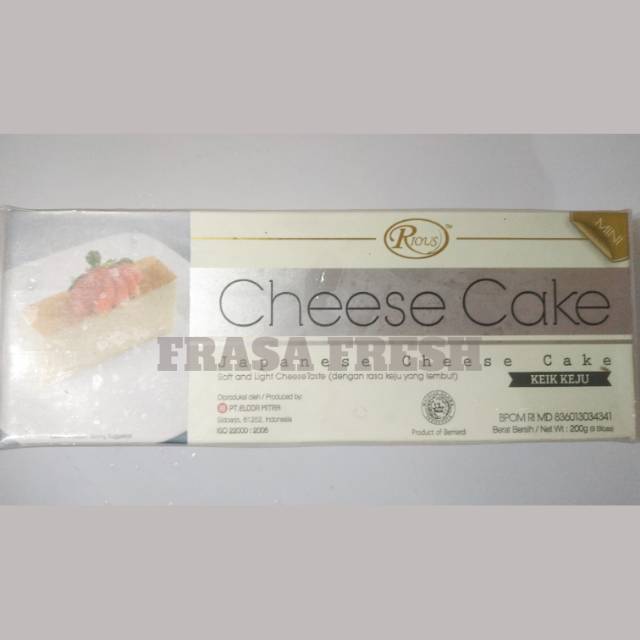 

RIOUS GOLDCAKE MINI LIGHT CHEESE CAKE 200gr / Japanese Cake