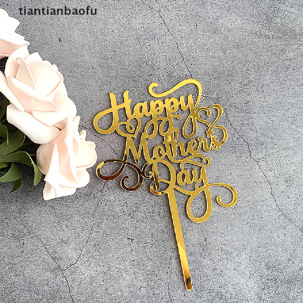 Topper Kue Desain Happy Mother Untuk Hari Ibu