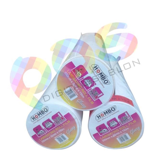

Plastik Laminating / Plastik Laminasi Roll Hombo Glossy A3 (330x32x15)