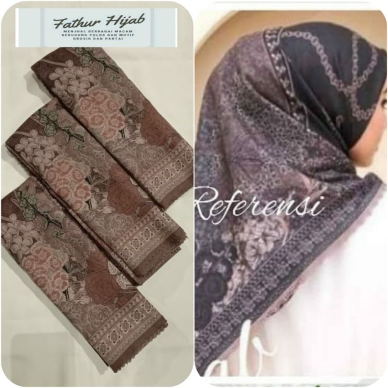 [GROSIR MURAH] Hijab Segi4 Voal Motif LC  / S4 Voal Motif LaserCut TERBARU #fth216 & fth423-Fth218