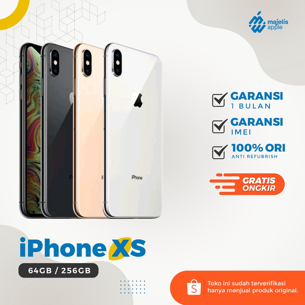 iPhone XS 64GB/256GB - Second Like New - Garansi 1 Bulan