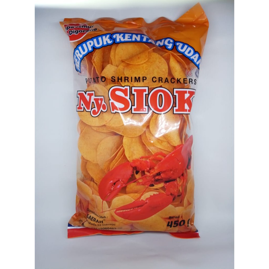 Krupuk / Kerupuk Kentang Udang Mentah Ny. Siok 450gr - TanlimShop