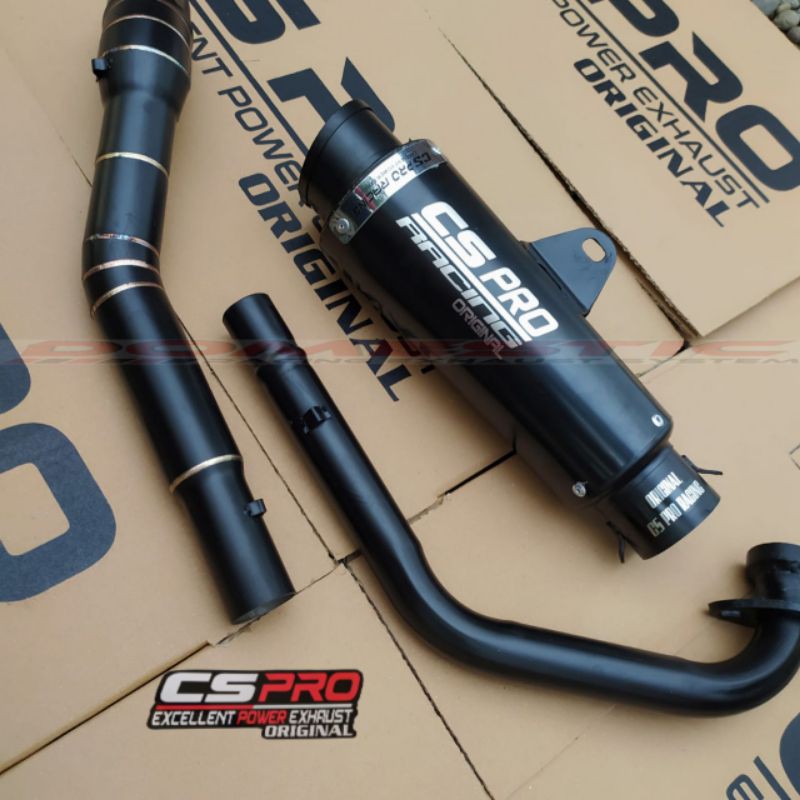 KNALPOT CS PRO ORIGINAL SATRIA FU JUPITER MX NEW 135 VIXION SONIC150 NOT KNALPOT JRM RCB DRAG