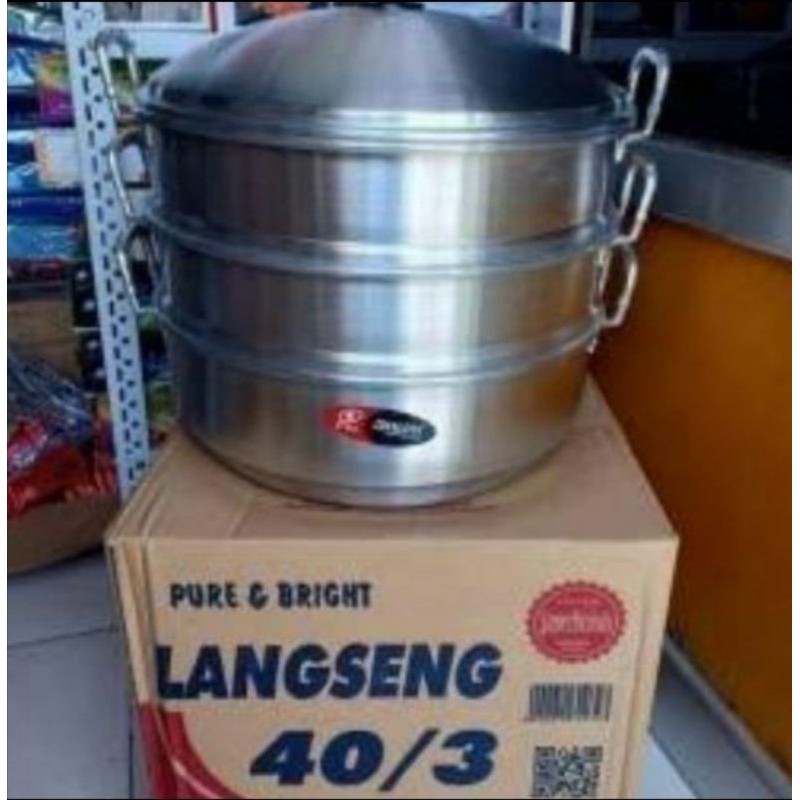 Maspion panci langseng klakat steamer Jawa 40cm Alumunium
