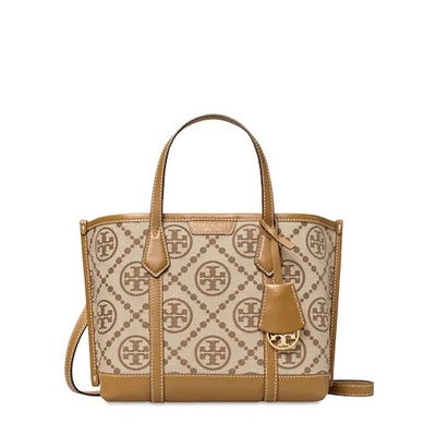 Terlaris (100% ORIGINAL) Tas TORY BURCH Perry T Monogram Small Triple Tote Bag
